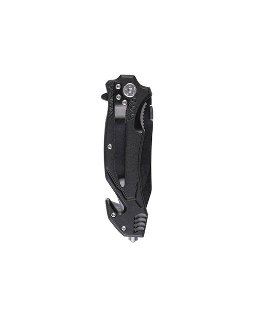 ONE-HAND POCKET KNIFE - "FIRE BRIGADE" - Mil-Tec® - BLACK