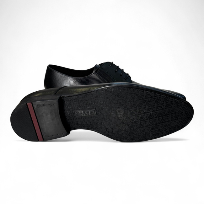 Classic Leather Shoes for Local Police, ANP, Gendarmerie, and IGSU - MARISDAL Shoes - Black Vitello