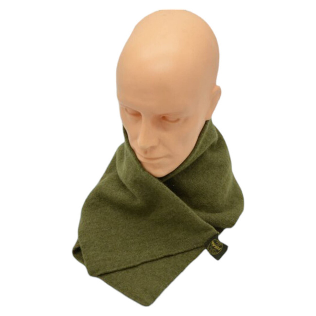 FULAR ESARFA DIN 100% LANA - SURPLUS MILITAR ARMATA ROMANA - VERDE OD - CA NOU