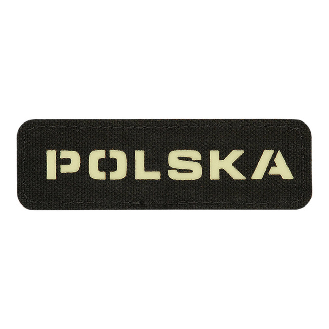 PATCH POLSKA 25 x 80 MM LASER CUT - BLACK/GID - M-TAC