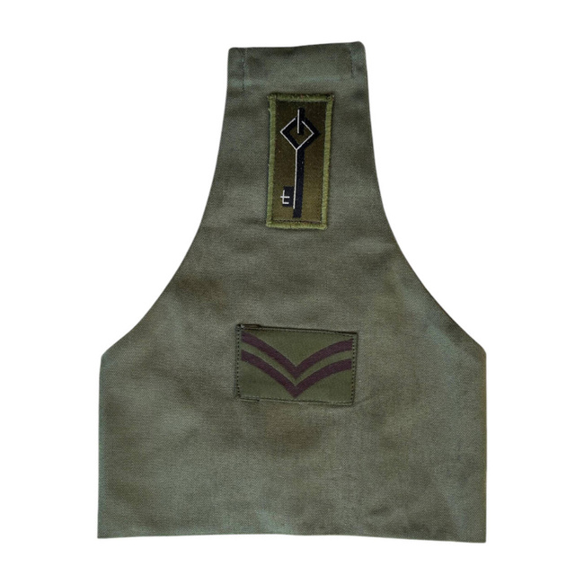 ACF ARM BAND - ARMY CADET FORCE - BRITISH ARMY SURPLUS - OD GREEN - IN GOOD CONDITION