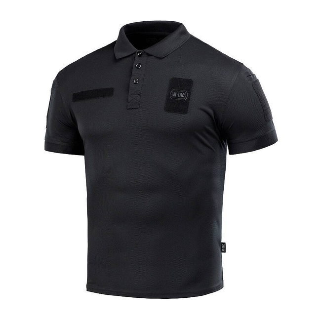 Elite Tactical Coolmax Polo T-Shirt - Black - M-TAC
