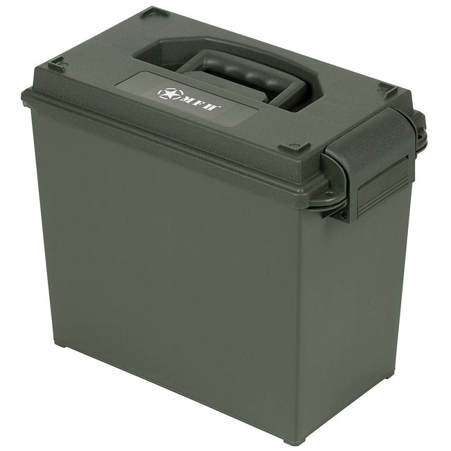 US Ammo Box, plastic, cal. 50 mm, large, OD green