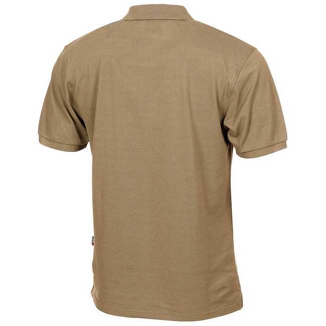 POLO T-SHIRT BUTTON PLACKED - MFH® - COYOTE