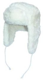 WINTER CAP RUSSIAN STYLE TSCHAPKA WHITE