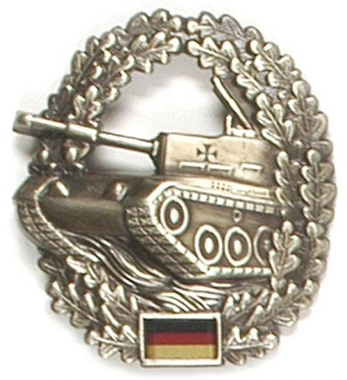 GENUINE GERMAN ARMY METAL BERET BADGE ´PANZER´