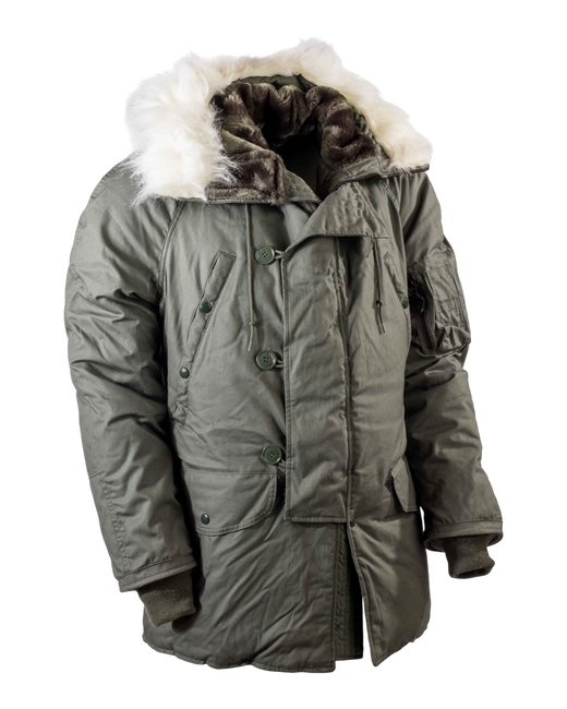 JACHETA PARKA N-3B ORIGINALA CU CAPTUSEALA DIN FLEECE  - SURPLUS MILITAR ARMATA SUA - CA NOUA 