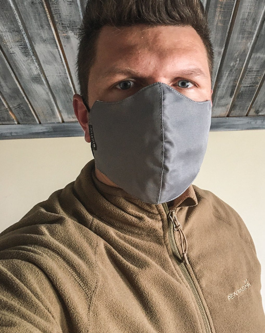 Urban Gear reusable mask with integred filter - Lecter Tactical - Grey