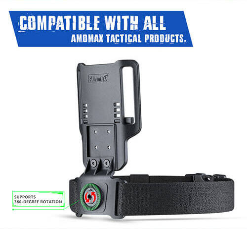 AMOMAX Low Ride Duty Drop TRANSPORT BELT - BLACK