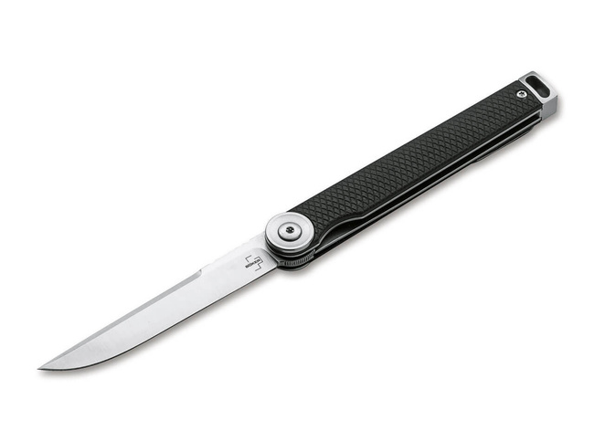 CUTIT DE BUZUNAR CU MANER DIN G10 - "KAIZEN" - Böker® Plus - NEGRU