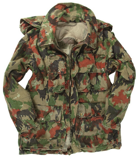 JACHETA SUEDEZA DE TEREN - CU GLUGA - CAMO M70 - SURPLUS MILITAR - UTILIZAT