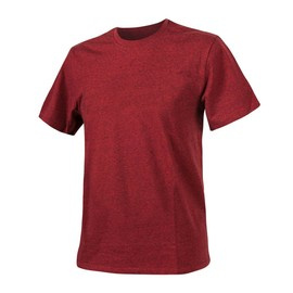 TRICOU DIN BUMBAC - Helikon Tex - ROSU/NEGRU MELANGE