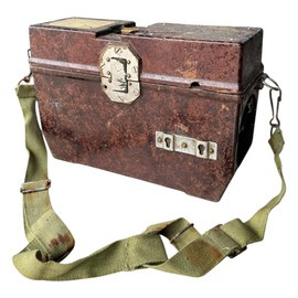 Telefon Militar de Campanie, armata, razboi, colectie, vechi, vintage - Surplus Armata Română - uzat