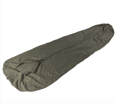 Captuseala cu fermoar pentru sac de dormit, culoarea verde OD - Surplus militar al Armatei Olandeze - Uzata