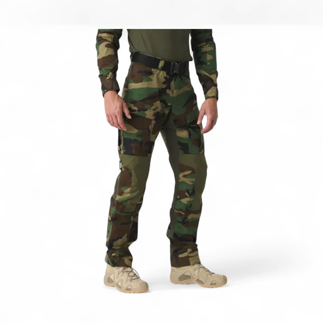 MCDU Tactical Pants - PolyCotton Stretch Ripstop - US Woodland / Olive Green