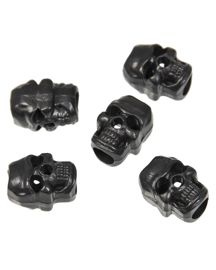 CORD STOPPER SKULL - BLACK