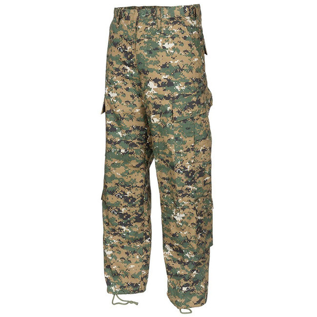 PANTALONI TACTICI AMERICANI - RIP-STOP - MFH® - DIGITAL WOODLAND