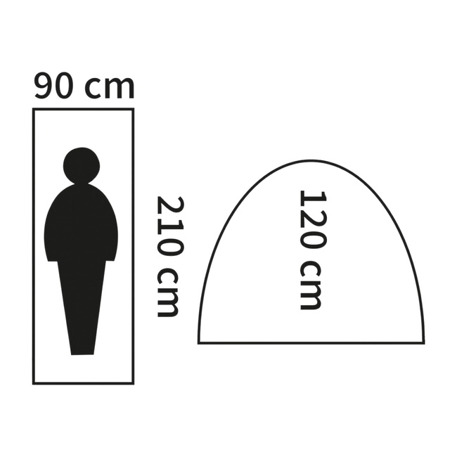 CORT PENTRU 1 PERSOANA - MONODOM -  VERDE OD  - MFH