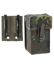 GERMAN G3 MAGAZINE POUCH WITH ADAPTER - MIL-TEC - FLECKTARN