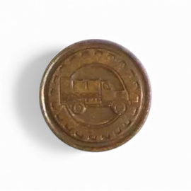 Semn de Arma pentru Grad - Transport Auto - Surplus Militar Armata Ungariei - Bronz - Ca Nou