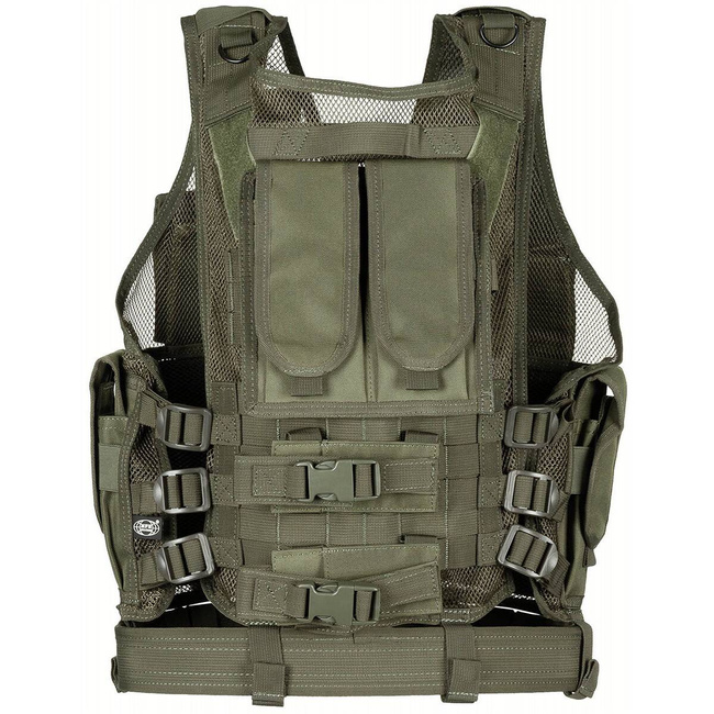 Vest, "USMC", with belt, holster, var. pouches, OD GREEN
