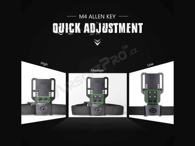 AMOMAX Low Ride Duty Drop TRANSPORT BELT - BLACK