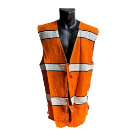 VESTA AVERTIZOARE PORTOCALIE - SURPLUS MILITAR ARMATA ROMANA - CA NOUA