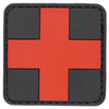 PATCH WITH HOOK AND LOOP ''FIRST-AID'' 3D - BLACK / RED - MFH