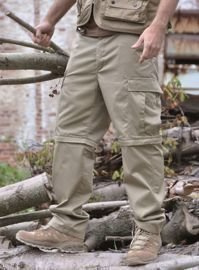 PANTALONI ZIP-OFF - STIL BDU - KAKI