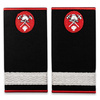 Grade Sergent Pompieri ISU, IGSU tesute pe suport textil din tercot lipit, cu semn de arma metalic