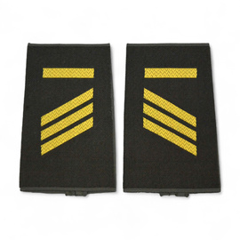PAIR OF ORIGINAL RANKS - CORPORAL MC - GERMAN ARMY - NAVY - OLIVE GREEN/GOLDEN