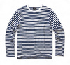 Long Sleeve Striped T-Shirt - Navy-White - Brandit