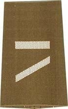 GERMAN ARMY O.D./SILVER SHOULDER LOOPS ´GEFREITER UA´