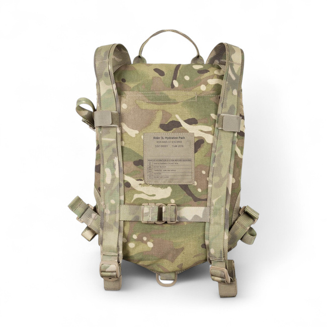 Rucsac de hidratare termoizolat -  Rider - rezervor TPU - Surplus Militar Armata Britanica UK - Camuflaj MTP - 3L - Uzat