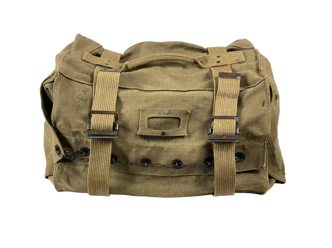 Italian transport sac, blue, used 55 cm x 35 cm x 25 cm, coyote