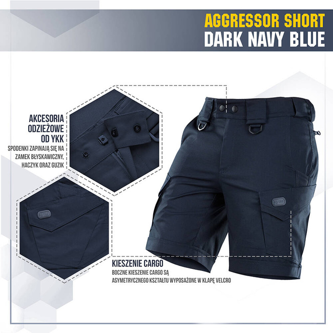 PANTALONI SCURTI AGGRESSOR SHORT - DARK NAVY BLUE - M-TAC