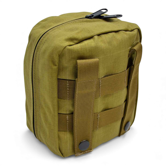 Utility Pouch - Rubber - MOLLE - Dutch Army Military Surplus - Khaki - Like New