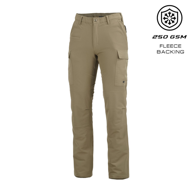 Pantaloni BDU 2.0 cu talie elastica si captuseala din fleece - Arctic - K05068 - Coyote - Pentagon - Lungime 34 inci  