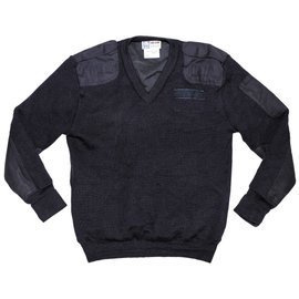 PULOVER BRITANIC - POLITIE - ALBASTRU - CAPTUSIT - FOLOSIT