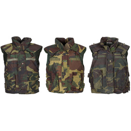 VESTA DE PROTECTIE IMPOTRIVA EXPLOZIILOR SI FRAGMENTELOR - SURPLUS MILITAR ARMATA ITALIEI - WOODLAND CAMO - CA NOUA