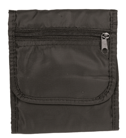 PORTOFEL CU ȘNUR - MIL-TEC® - 15 x 12,5 cm - NEGRU