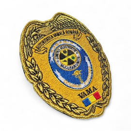 Emblema Brodata Control Nedistructiv Vama - 10,5 x 8,1 cm - Nuclear Units - Cu aplicare prin coasere