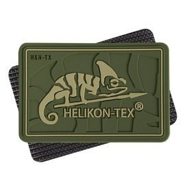 PATCH DIN PVC CU LOGO HELIKON-TEX - 5.5 x 3.5 CM - VERDE OLIV
