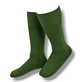 Sosete lungi din lana frotir - Surplus Militar Armata Olandeza - Verde OD - Uzate