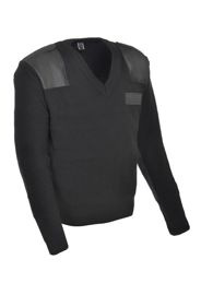 M-Tramp V Neck Officer Pulover negru