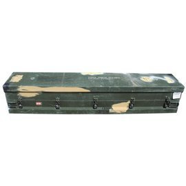 CUTIE PENTRU TRANSPORT AMERICANA DIN METAL - "HELLFIRE" - VERDE OD - SURPLUS MILITAR - UZAT