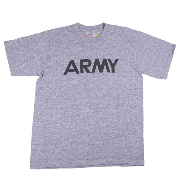 US ′ARMY′ GI T-SHIRT SOFFE® SORTED S-XL - GREY - LIKE NEW