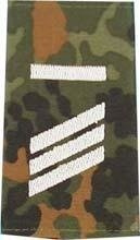 EMBLEMA - GERMAN ARMY FLECKTARN CAMO/SILVER SHOULDER LOOPS ´HAUPTGEFREITER UA´