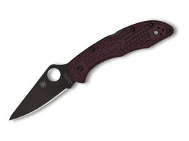 CUTIT DE BUZUNAR "Delica 4 Lightweight Micro-Melt PD#1 Black Blade Sprint Run" - SPYDERCO