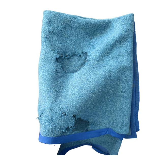 PURE WOOL VINTAGE BLANKET - 140x210 CM - VARIOUS COLORS - ROMANIAN ARMY MILITARY SURPLUS - DEGRADED